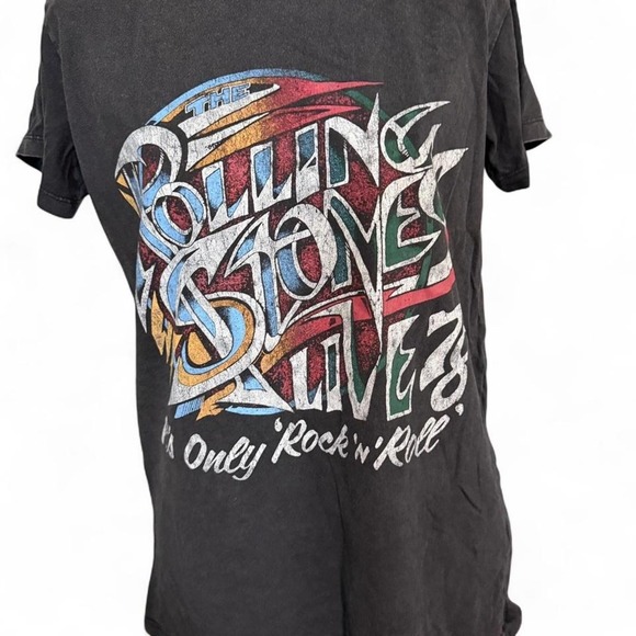 Rolling Stones Live '78 Tour Tee It's Only Rock 'n Roll Cotton On XXS Black - Picture 2 of 5